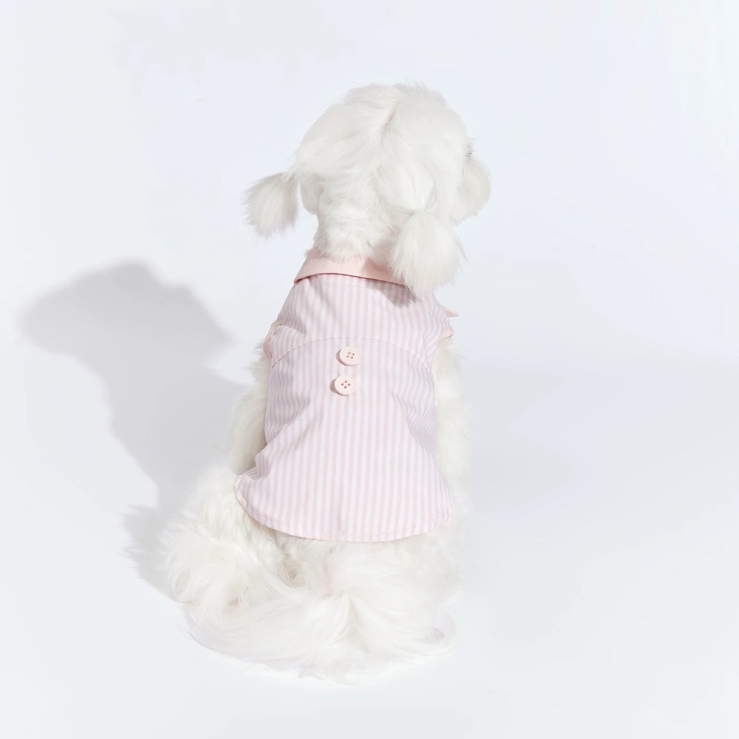 Pink Striped Vest with Bow